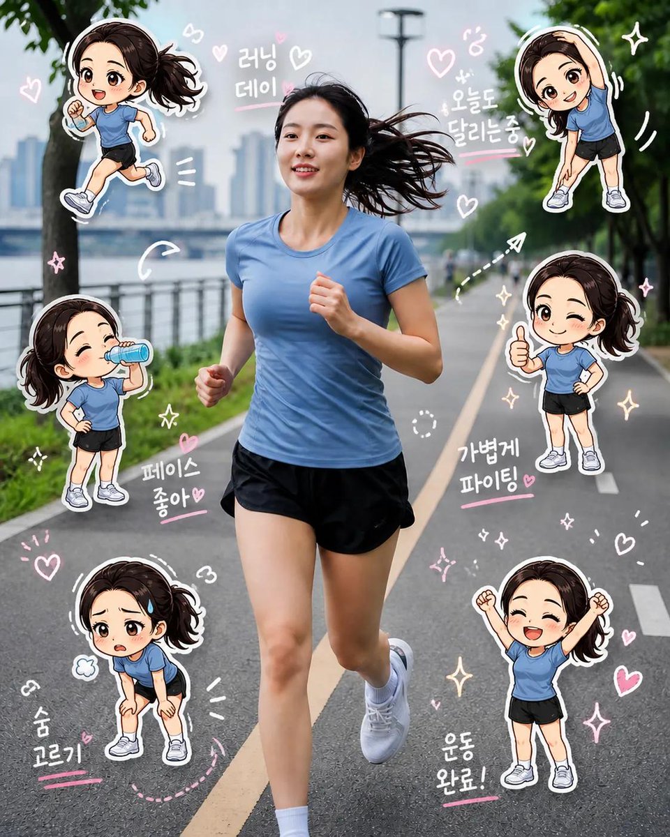 Chibi Clone Sticker Diary — example output