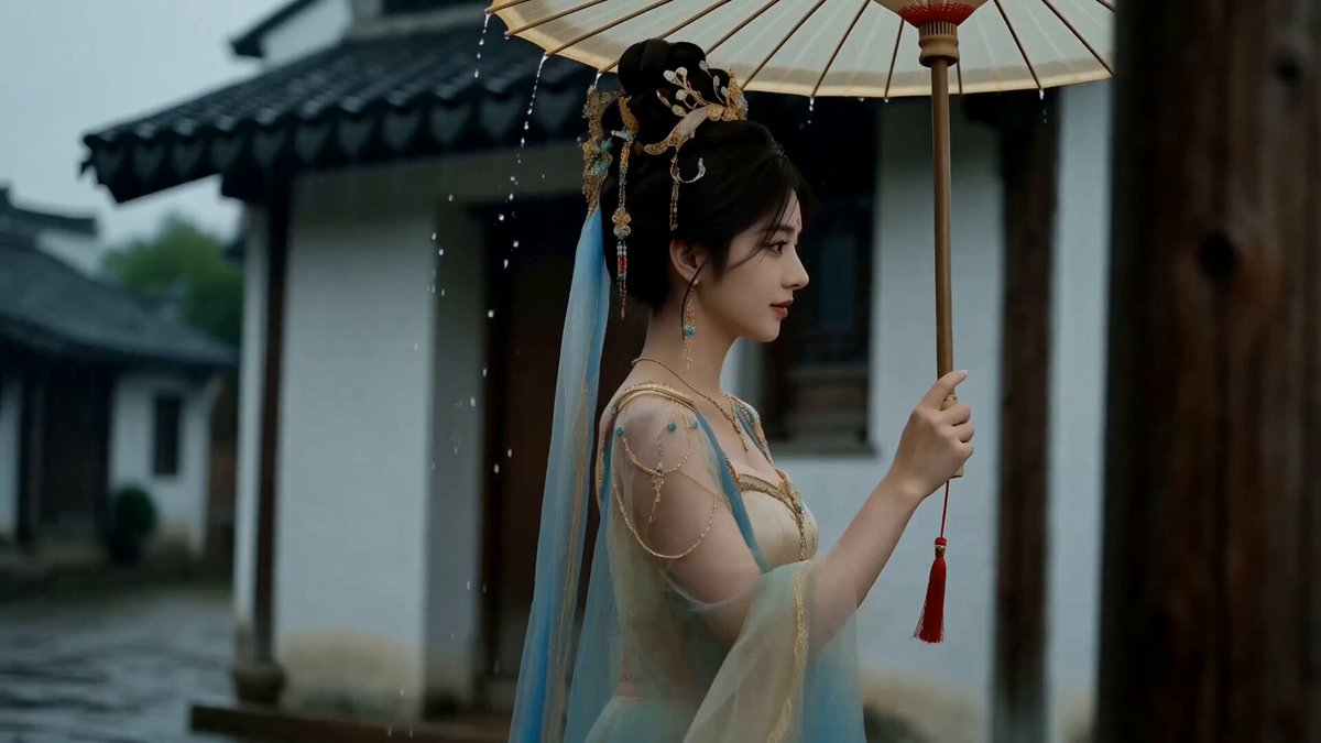 Adult Chinese Woman in Song Hanfu — example output