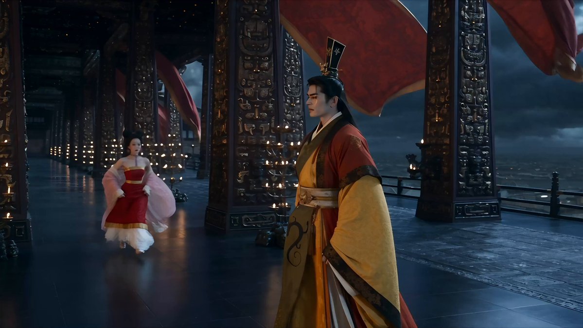 Cinematic Ancient Palace Storm Scene — example output