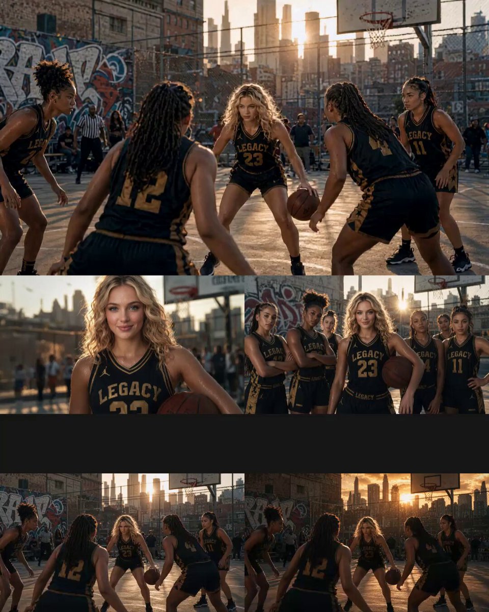 Cinematic Basketball Movie Sequence — example output