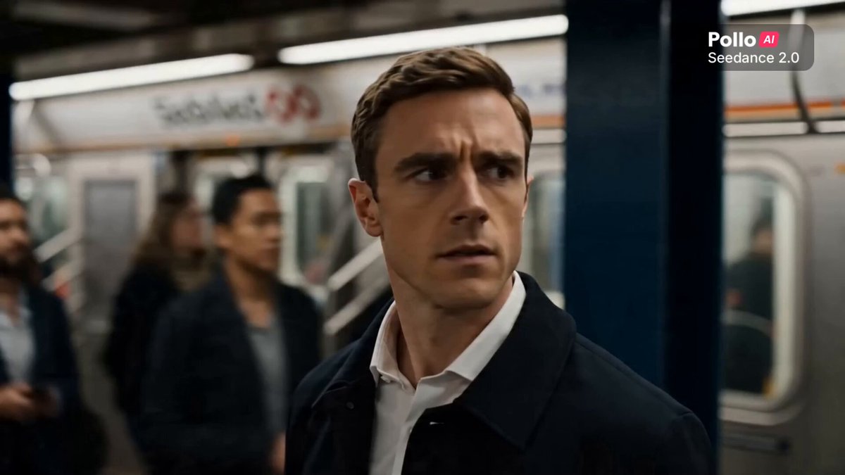 Cinematic Male Commercial - Subway Scene — example output