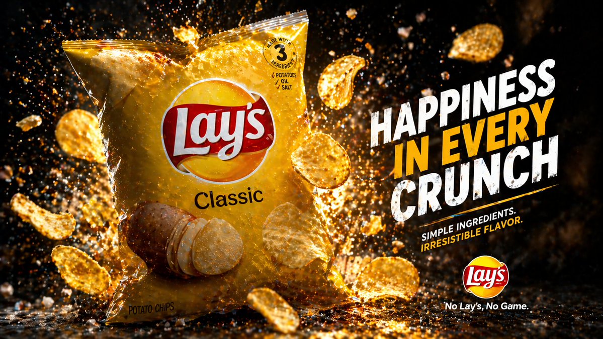 Cinematic Potato Chips Ad — example output