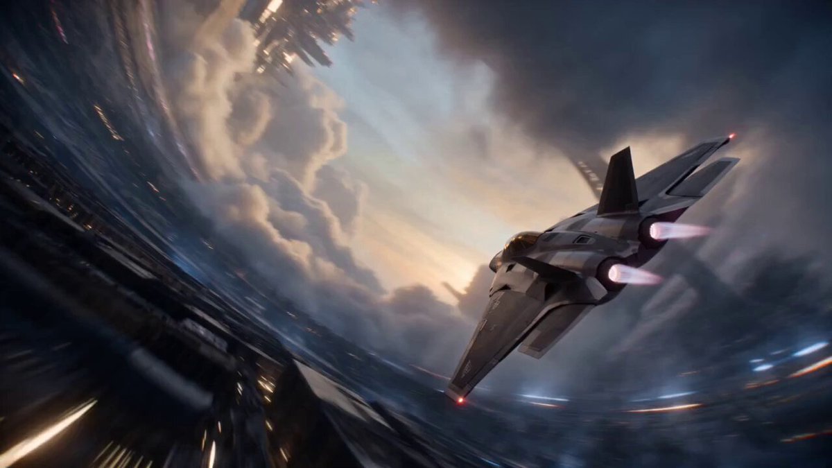 Cinematic Sci-Fi Ring World Action — example output