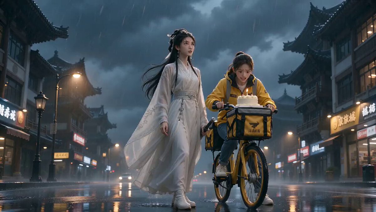 Cinematic Xianxia Delivery Mission Narrative Film — example output