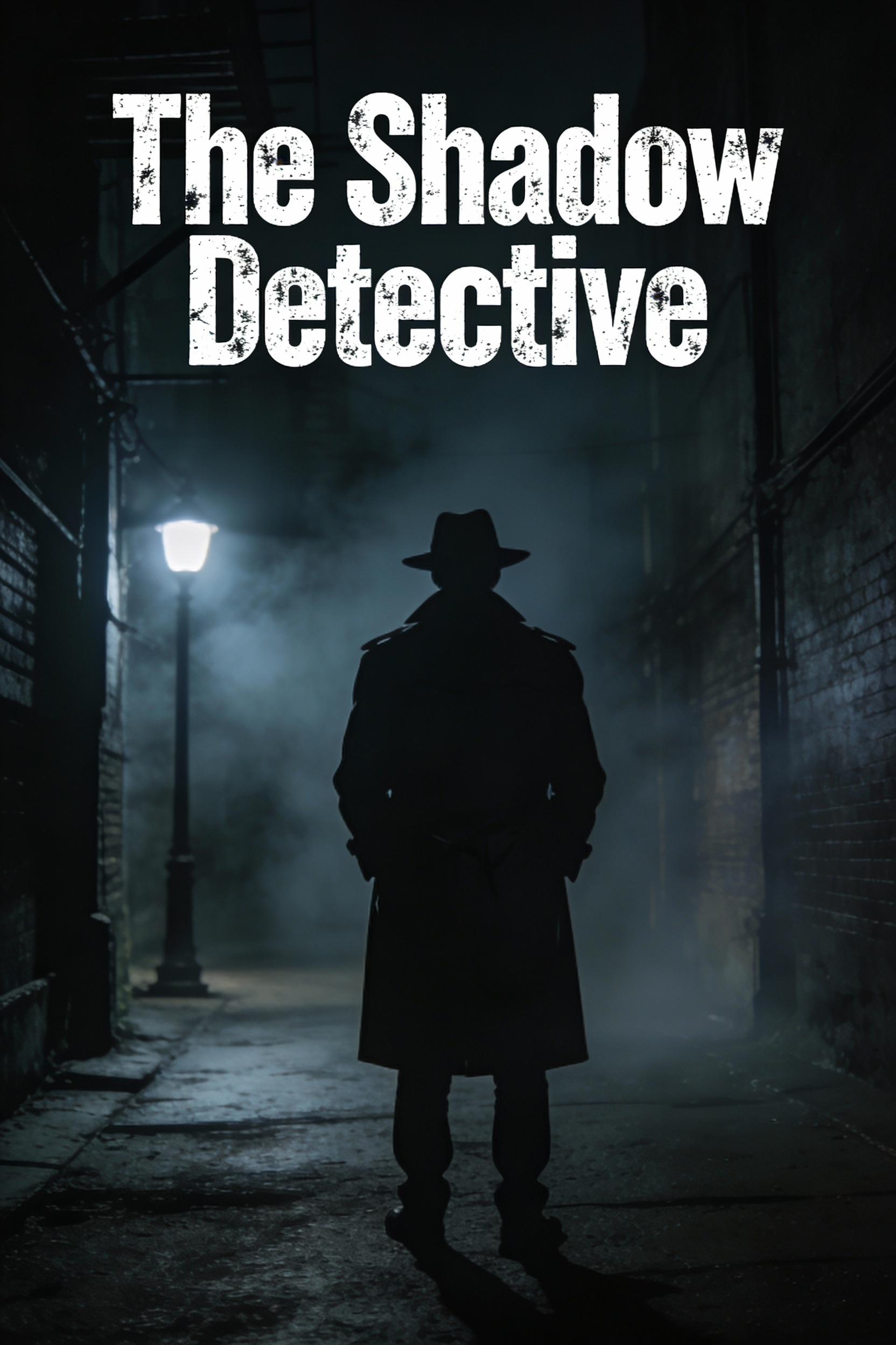 Crime Novel Book Cover "The Shadow Detective" — example output