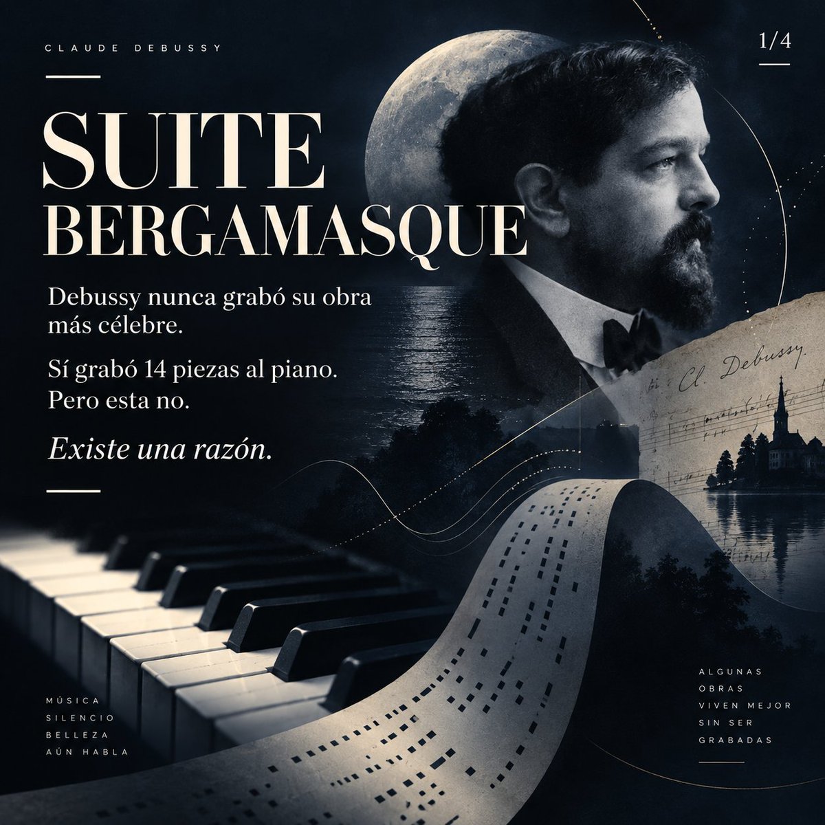 Claude Debussy Suite Bergamasque Poster — example output