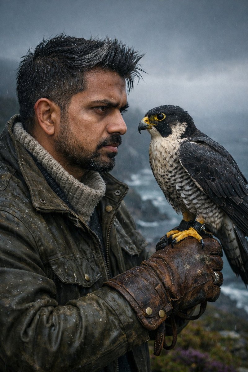 Detailed Falconry Portrait Prompt for GPT Image 1.5 — example output