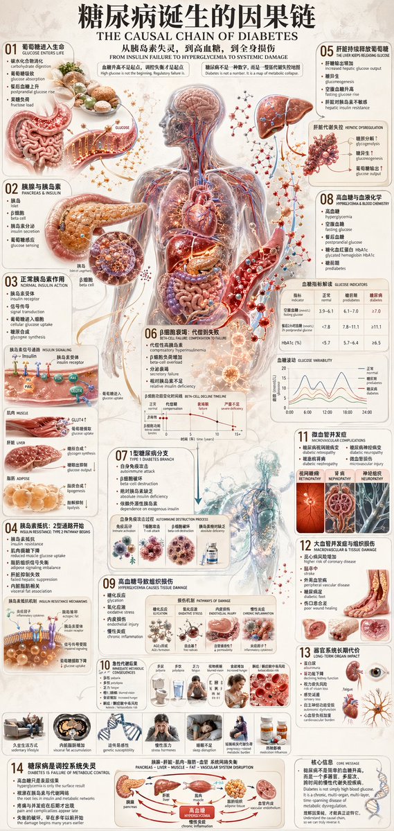 Diabetes Causal Chain Infographic — example output