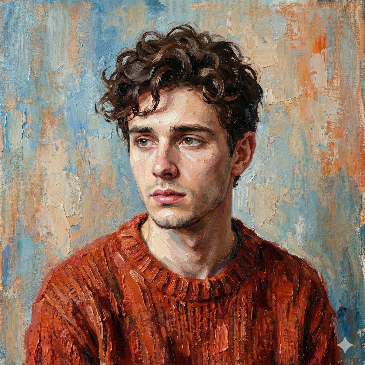 Digital Oil-Painted Bust Portrait — example output
