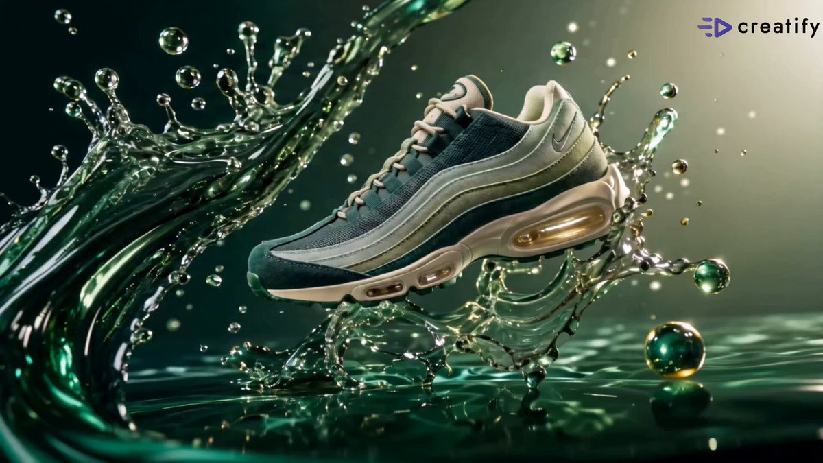 Emerald Aurora Nike Fashion Campaign — example output