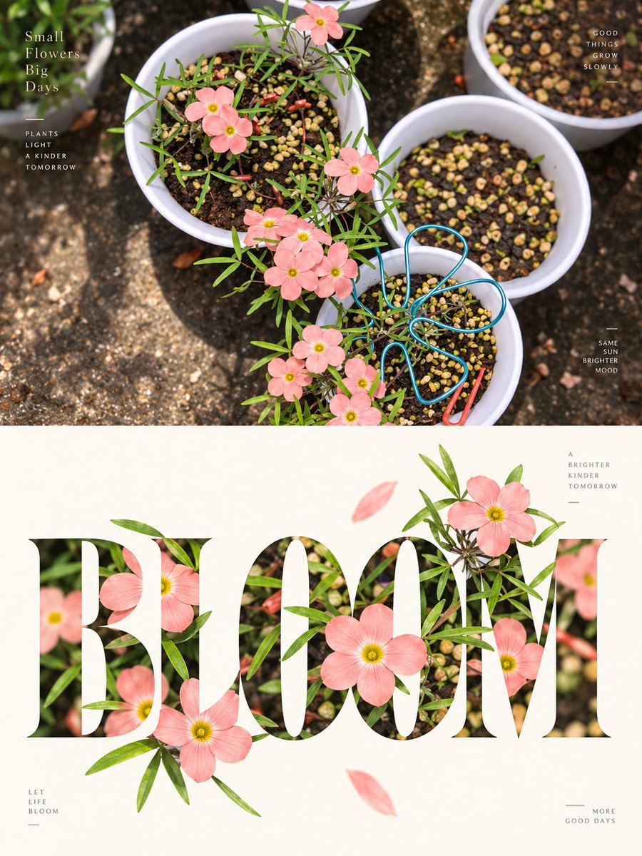 Experimental Typography Editorial Poster — example output