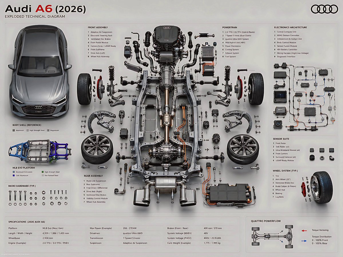 Exploded Technical Diagram Poster — example output