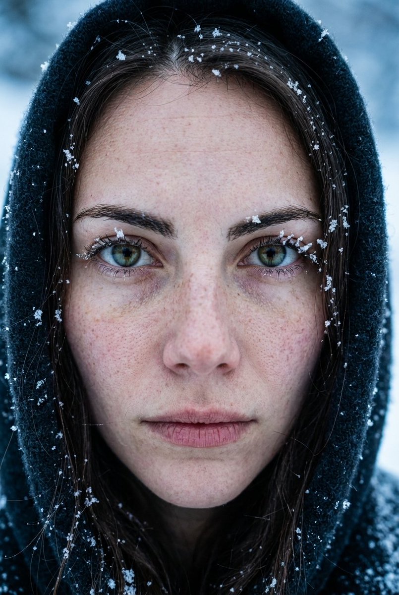 Extreme Close-Up Portrait with Realistic Skin Texture — example output