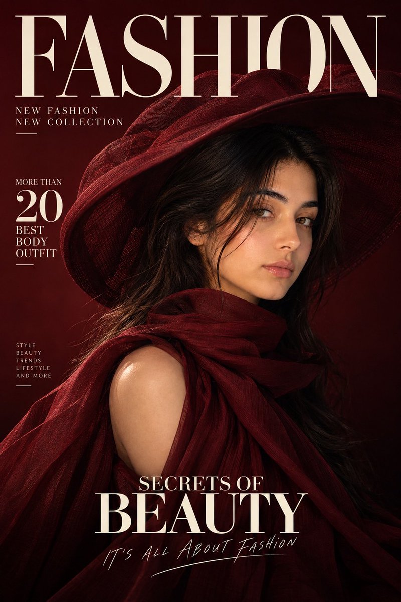 High Fashion Magazine Editorial — example output