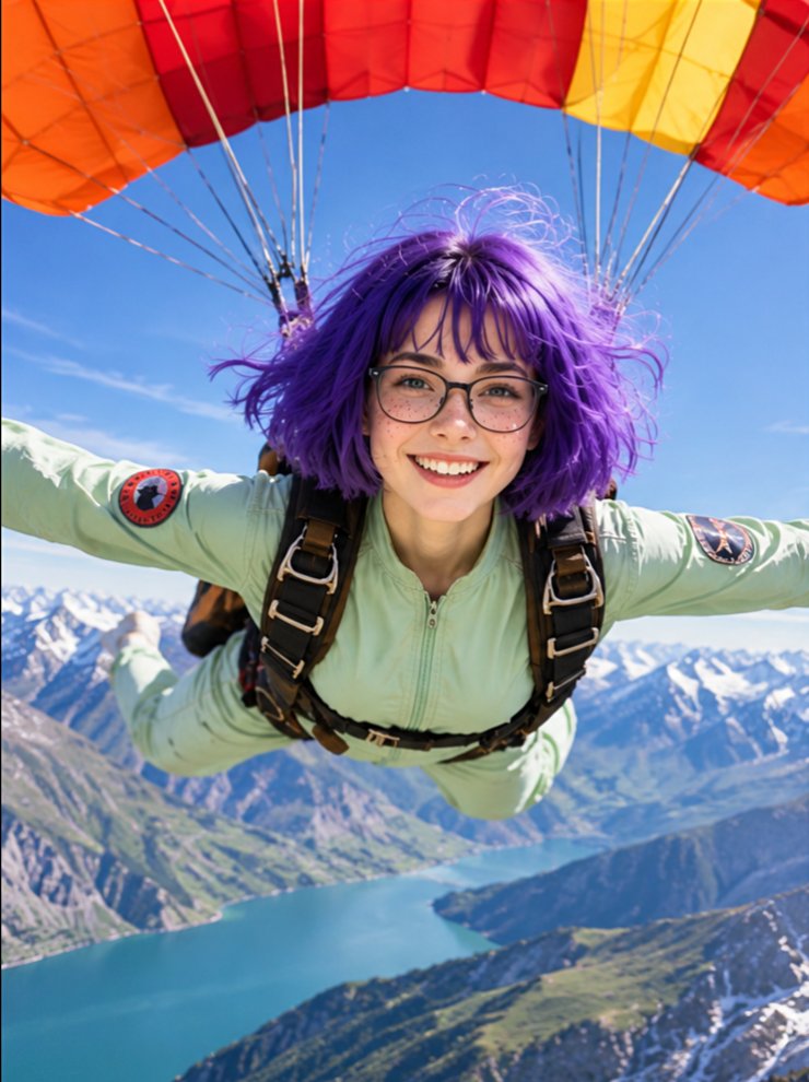 Extreme Sports Fashion Photography — example output