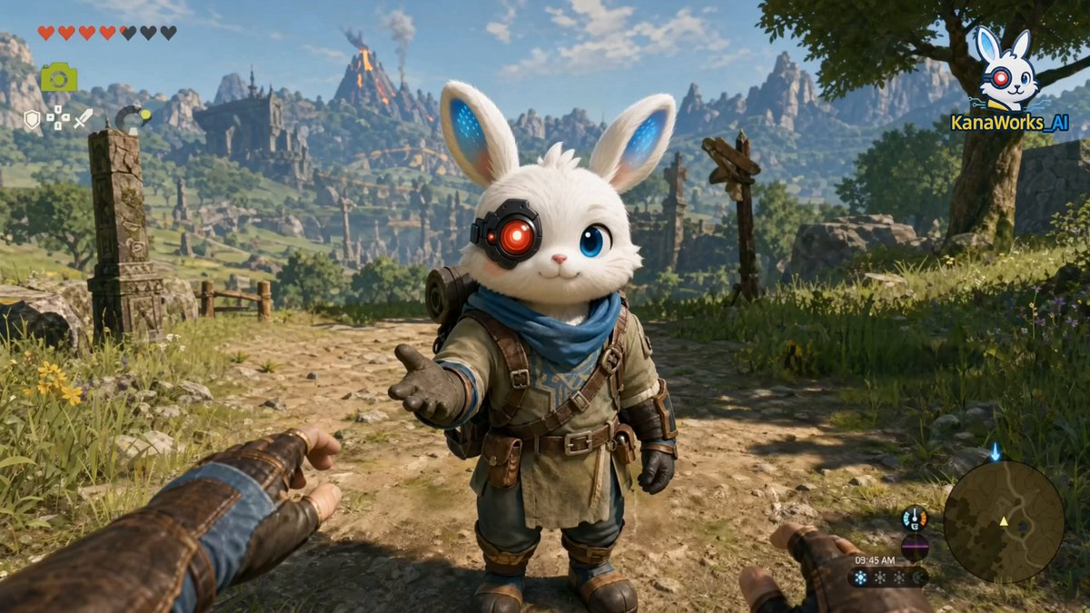 First-Person RPG Dialogue and Exploration Video Prompt — example output