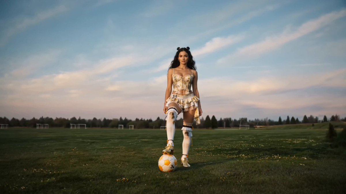 High-Fashion Football Shoe Ad Video Prompt — example output