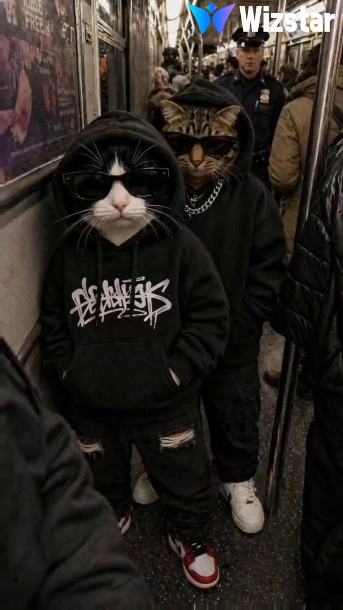 Gangster Cats Urban Street Scene — example output