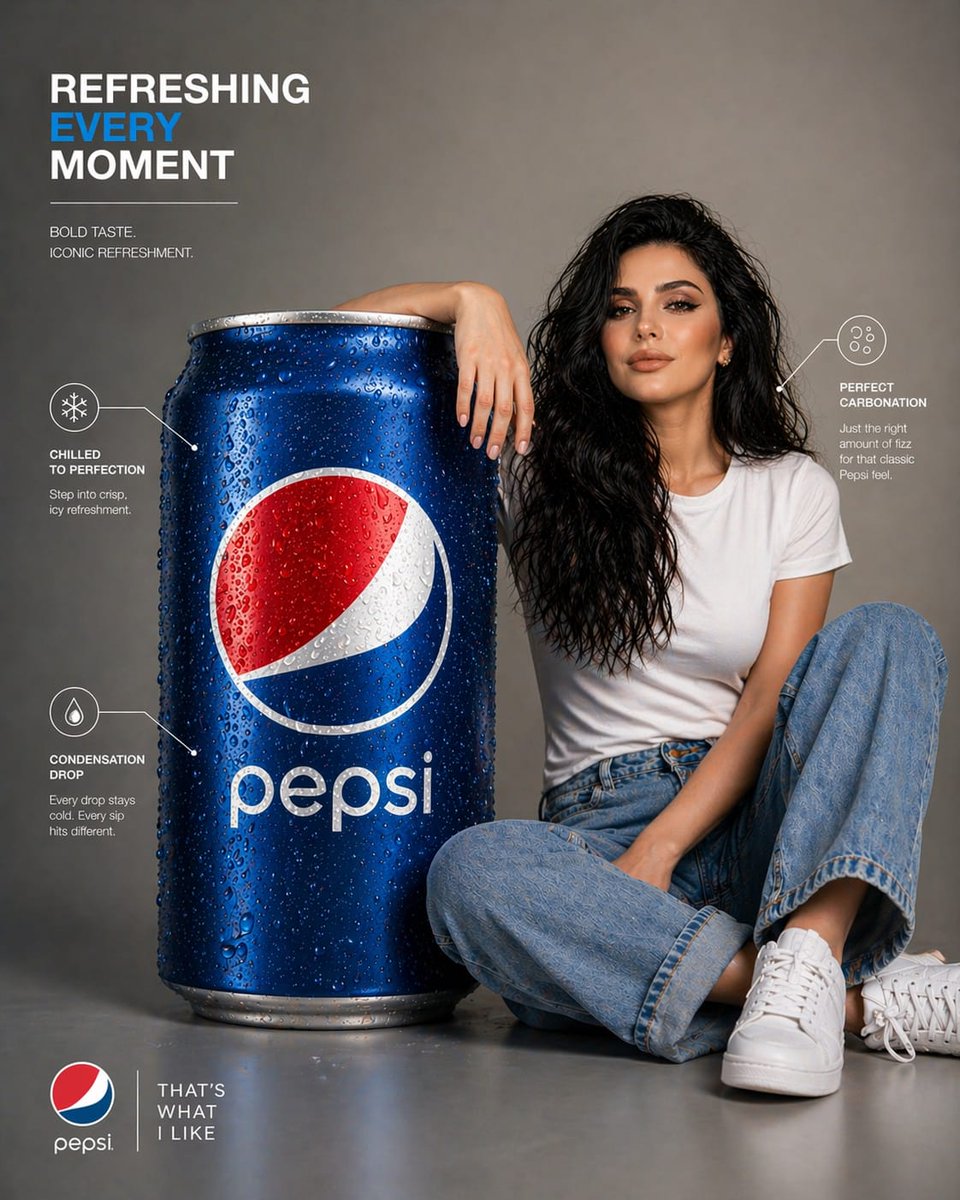 Pepsi Infographic Advertisement — example output