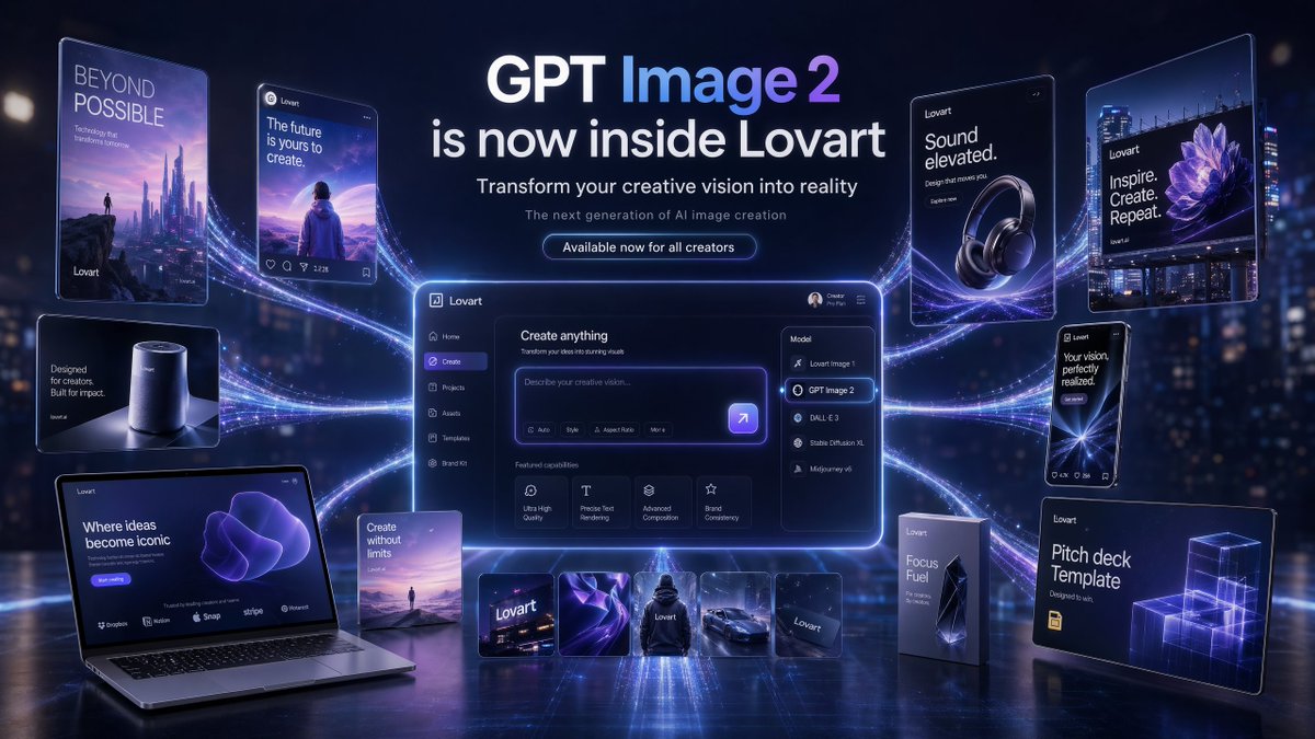 Futuristic GPT Image 2 Launch Banner — example output