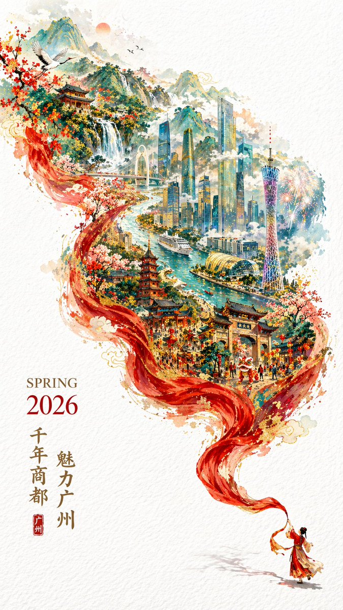 Guangzhou City Promotional Poster — example output