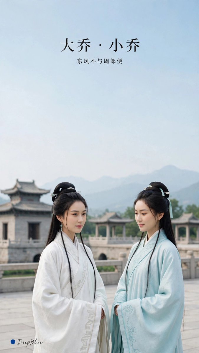 Two Hanfu Sisters Poster — example output