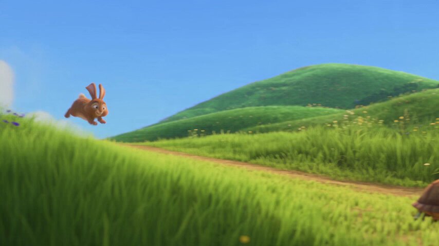 Hare and Tortoise 3D Animation Story — example output