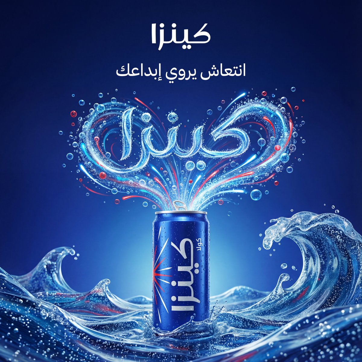 Hero-style product advertising poster — example output