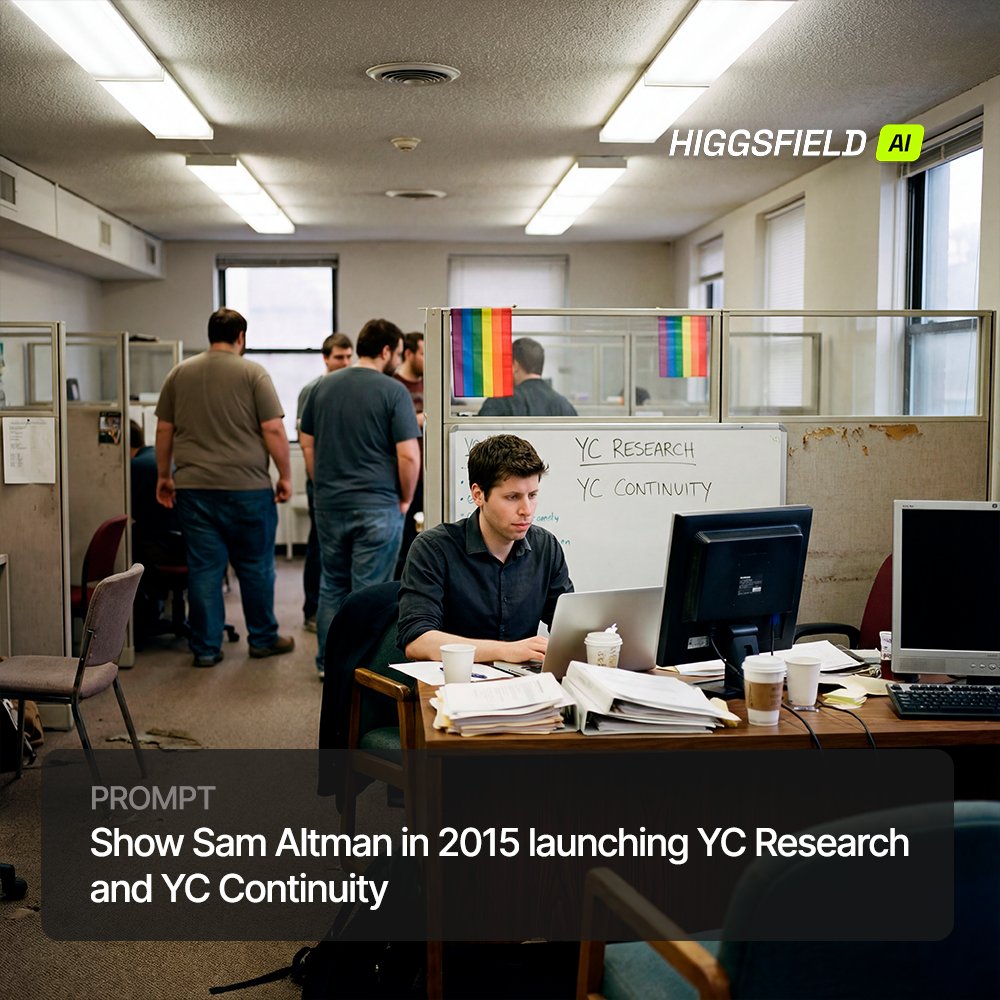 Historical Event Image Generation: Sam Altman Launching YC… — example output