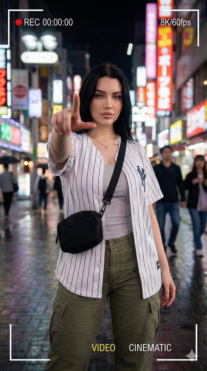 Hyper-realistic Cinematic Portrait with Neon Urban Aesthetic — example output