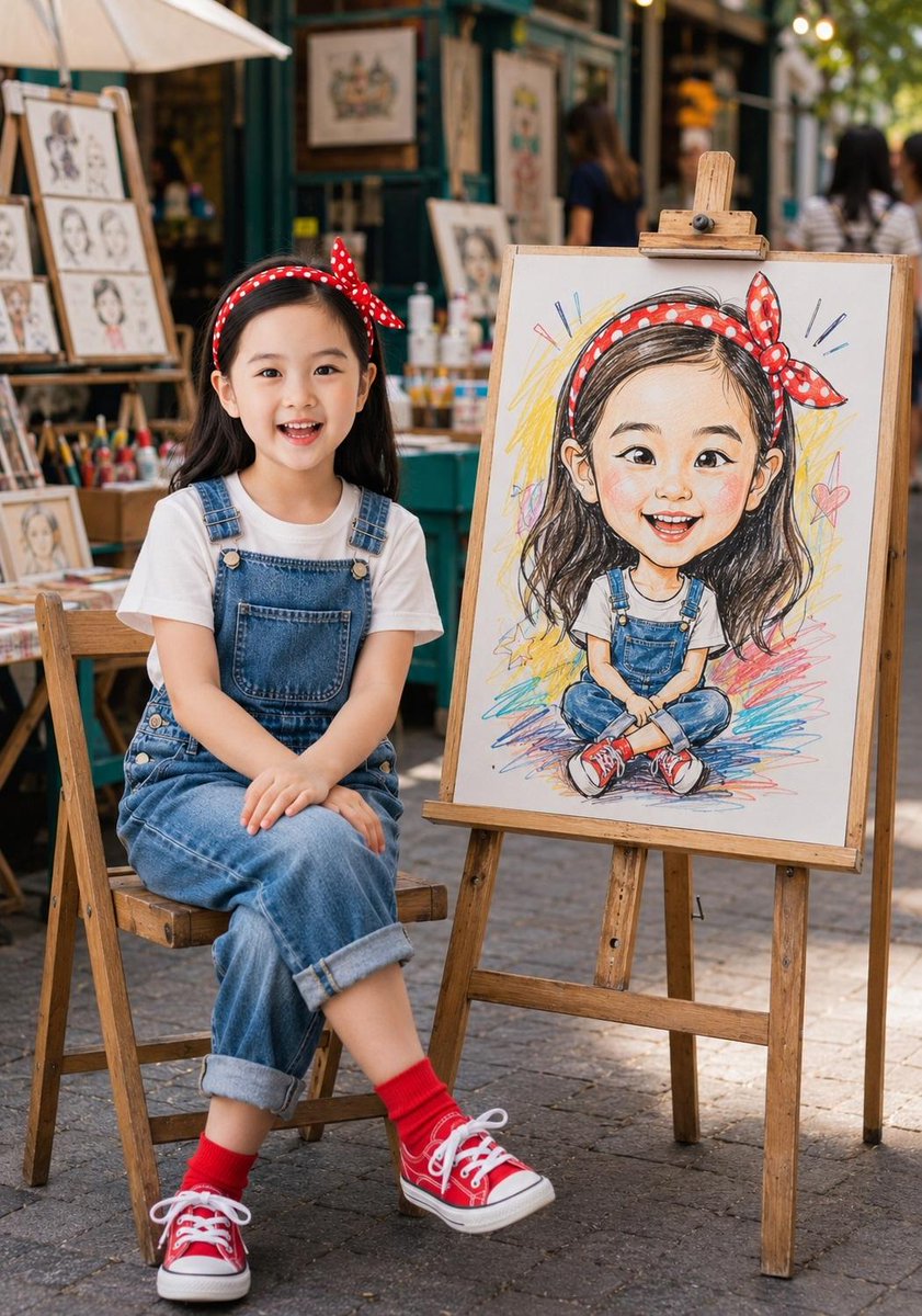 Identity-Consistent Caricature Portrait — example output