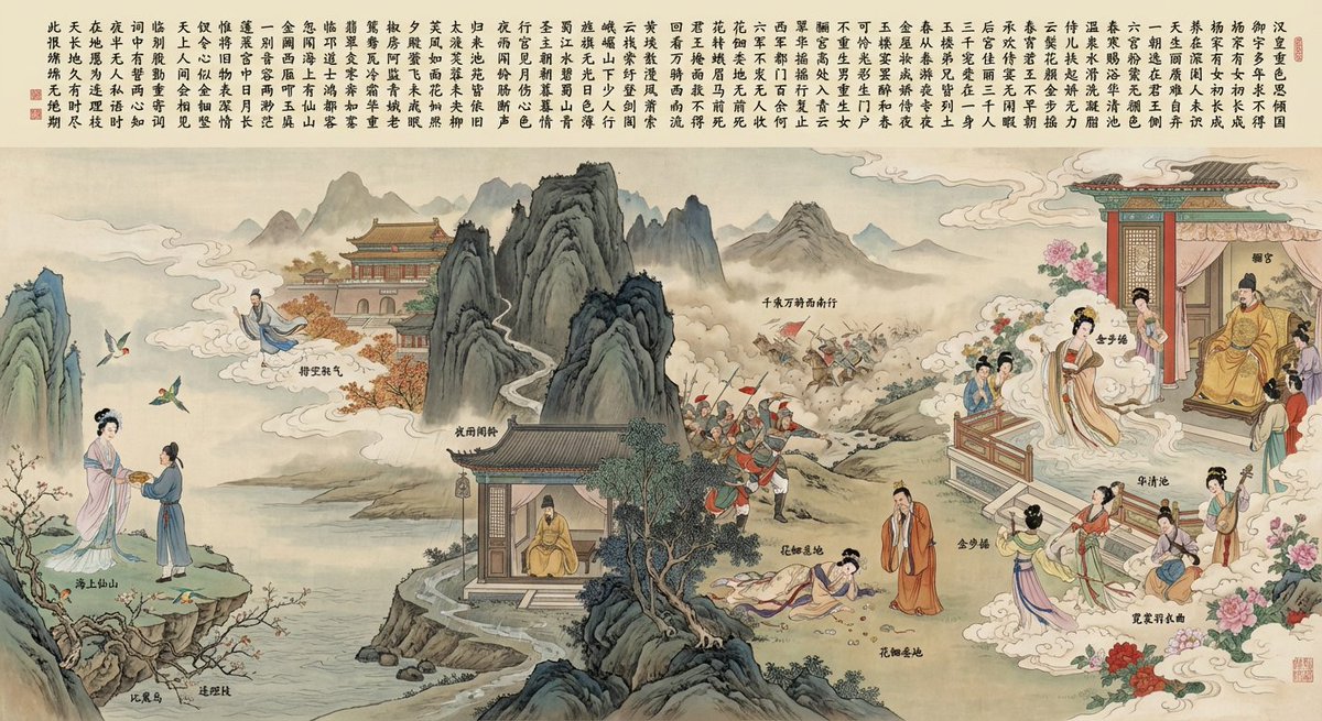 Illustration based on “Song of Everlasting Regret” — example output