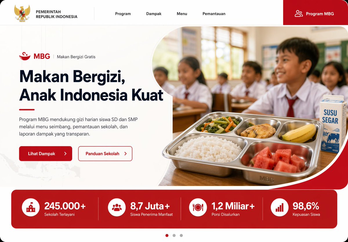 Indonesian School Nutrition Landing Page — example output