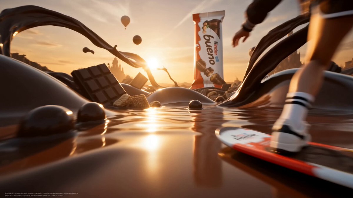 Kinder Bueno Chocolate World Commercial — example output