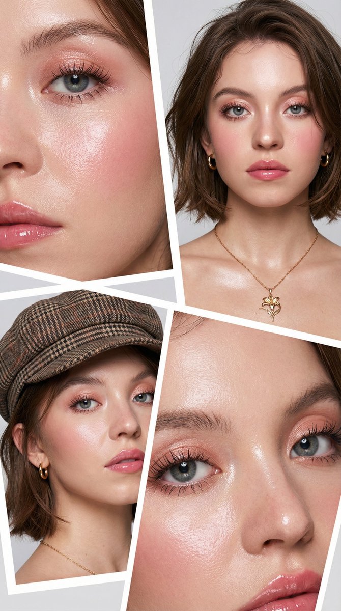 Korean Beauty Editorial Collage Prompt — example output