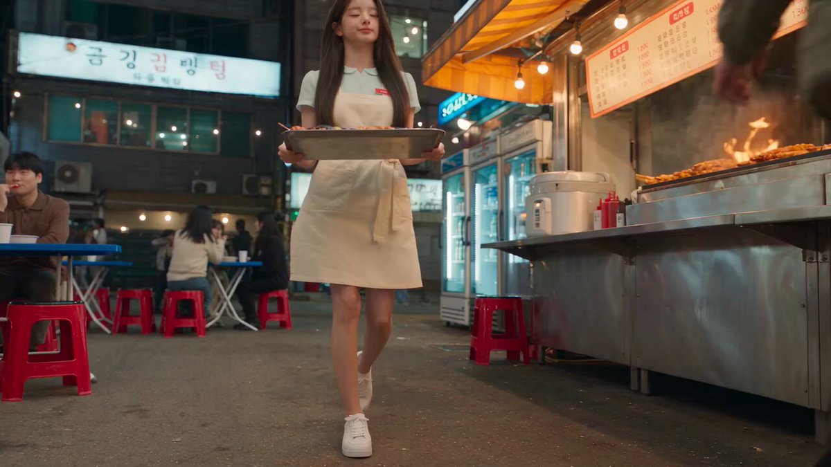 Korean Night Market Bullet-Time Scene — example output