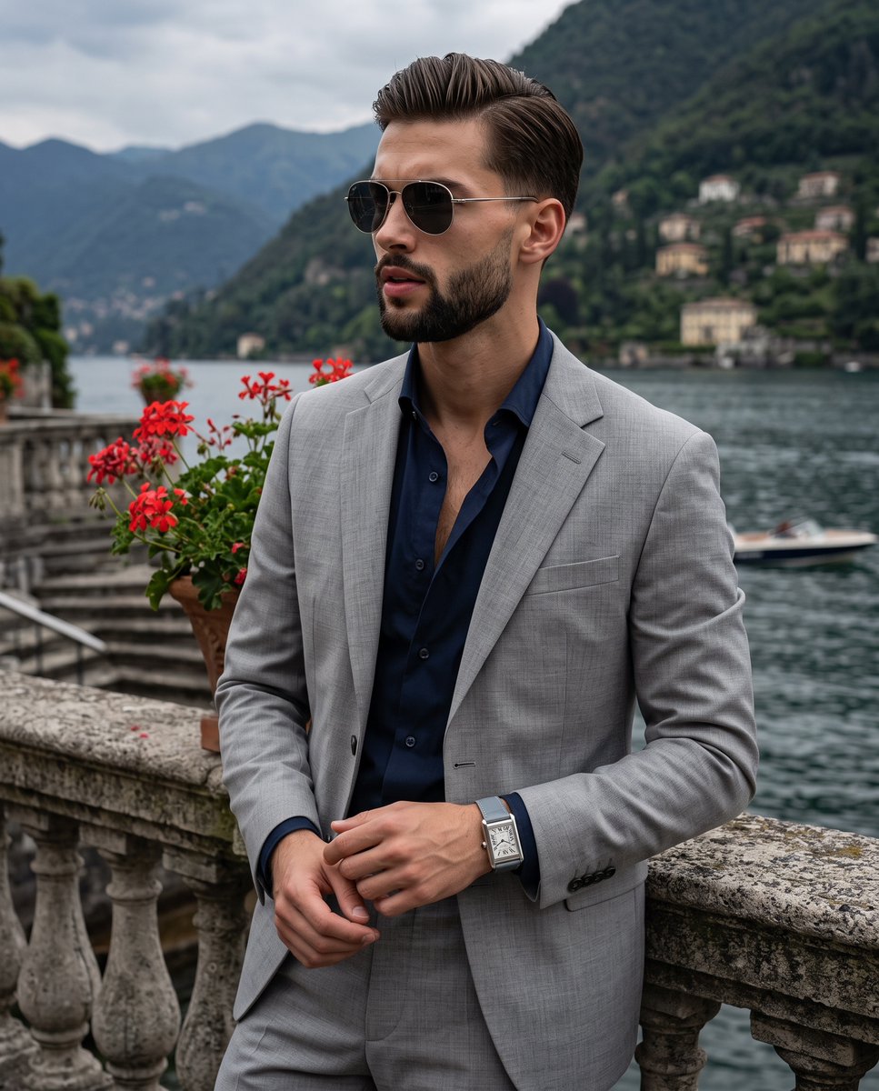 Lakeside Terrace Luxury Portrait — example output