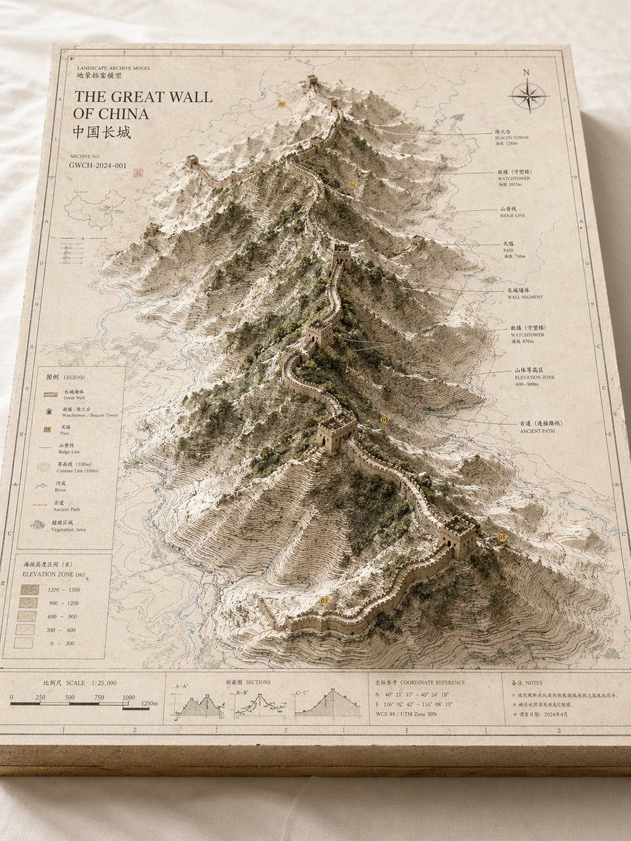 Landscape Archive Model Map — example output