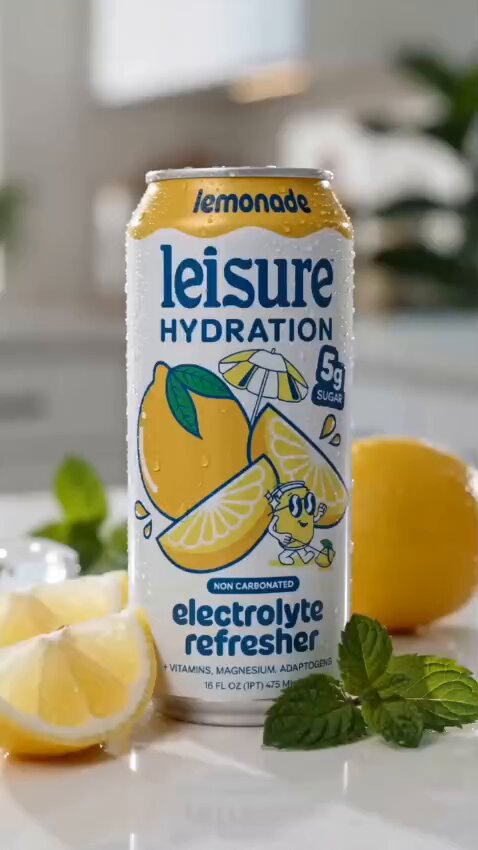 Lemonade Electrolyte Drink Commercial — example output