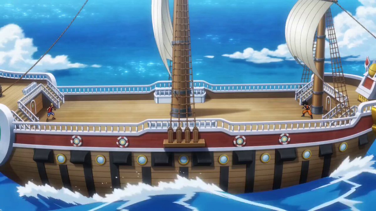 Luffy and Goku Fight on the Sunny — example output