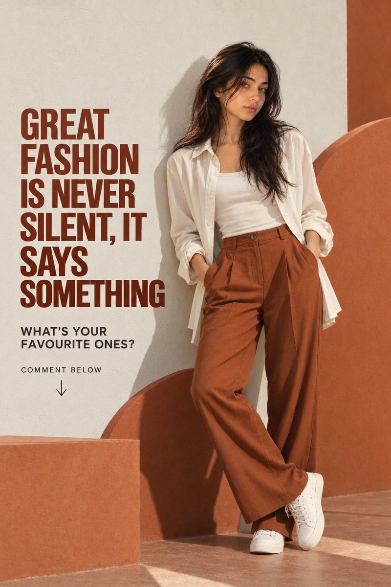 Luxury Fashion Campaign Poster — example output