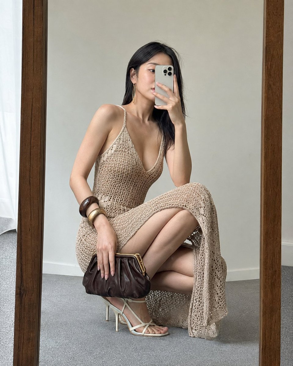 Luxury Fashion Mirror Selfie — example output