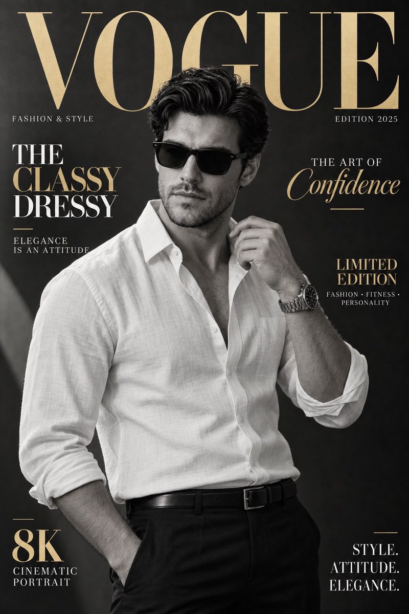 Luxury Vogue Magazine Cover — example output
