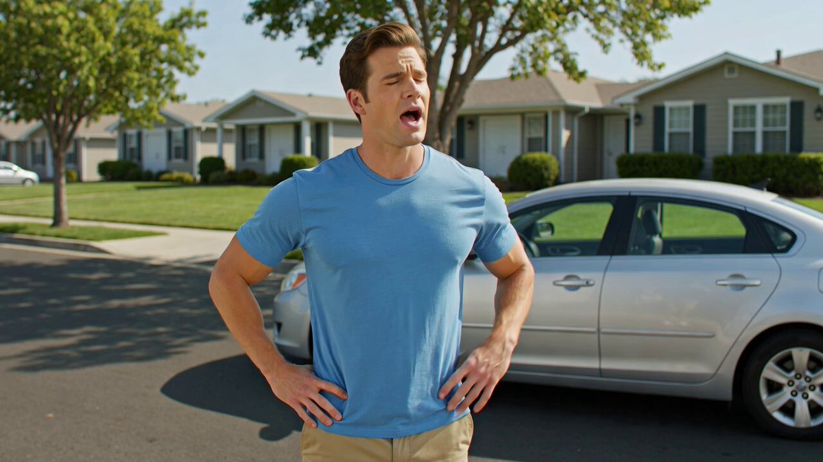 Man Deciding to Wash Car Prompt — example output