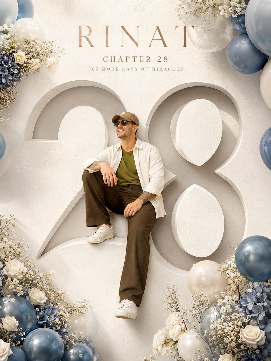 Luxury Birthday Milestone Poster — example output