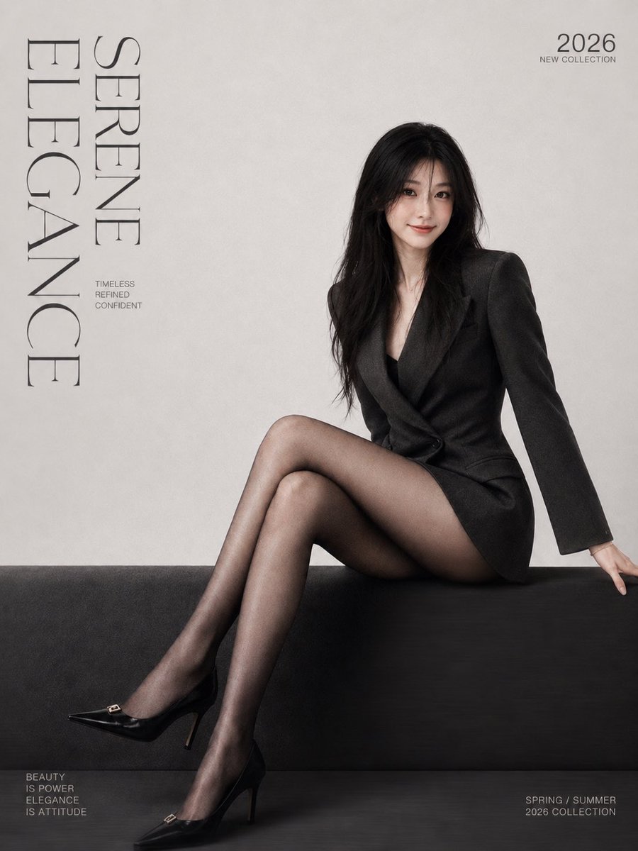 Minimalist Fashion Magazine Portrait — example output