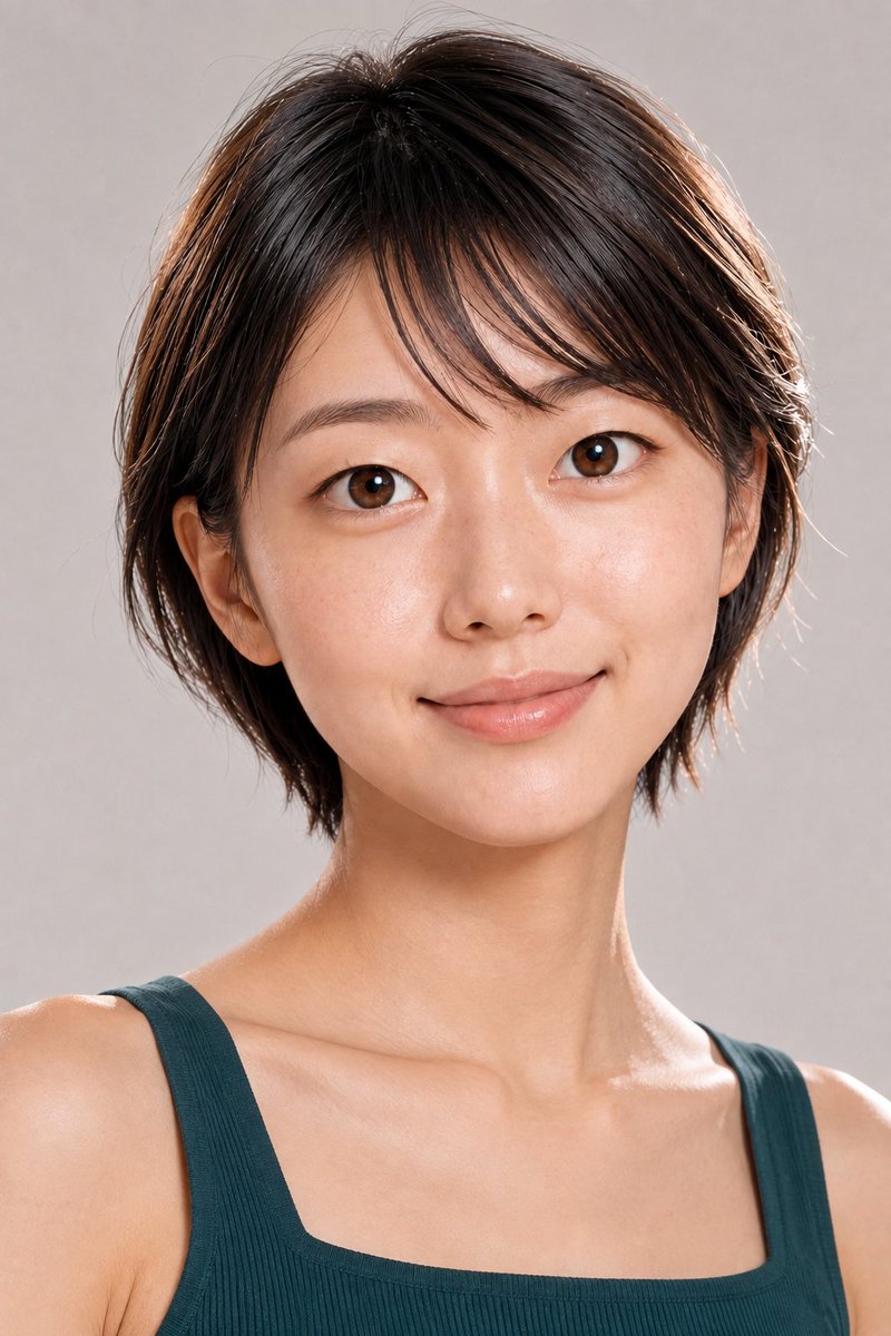 Photorealistic Monolid Beauty Portrait — example output