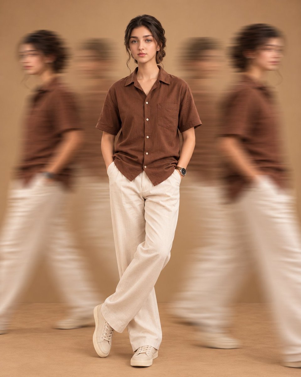 Motion Blur Fashion Editorial — example output