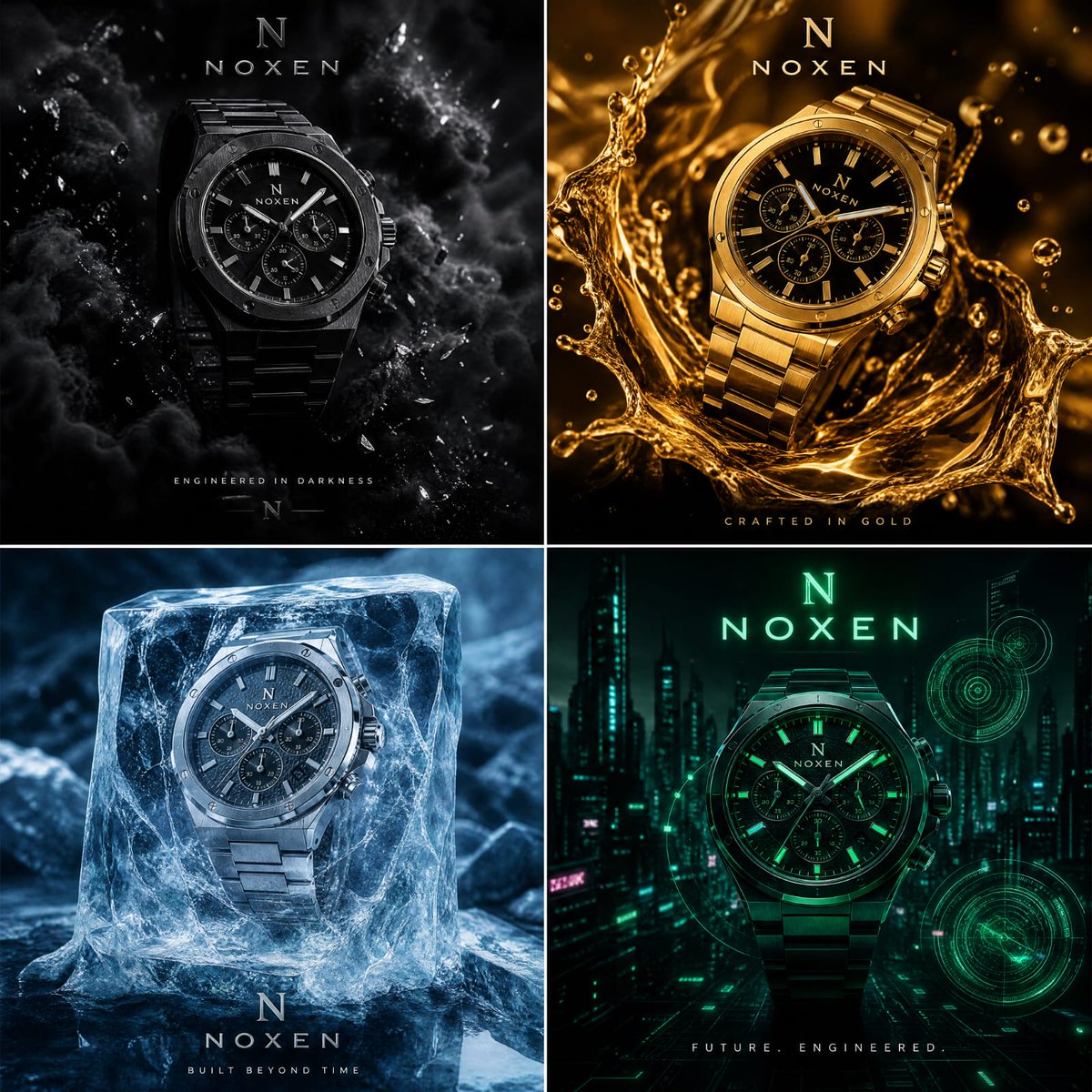 NOXEN Four Dimensions Watch Ad — example output