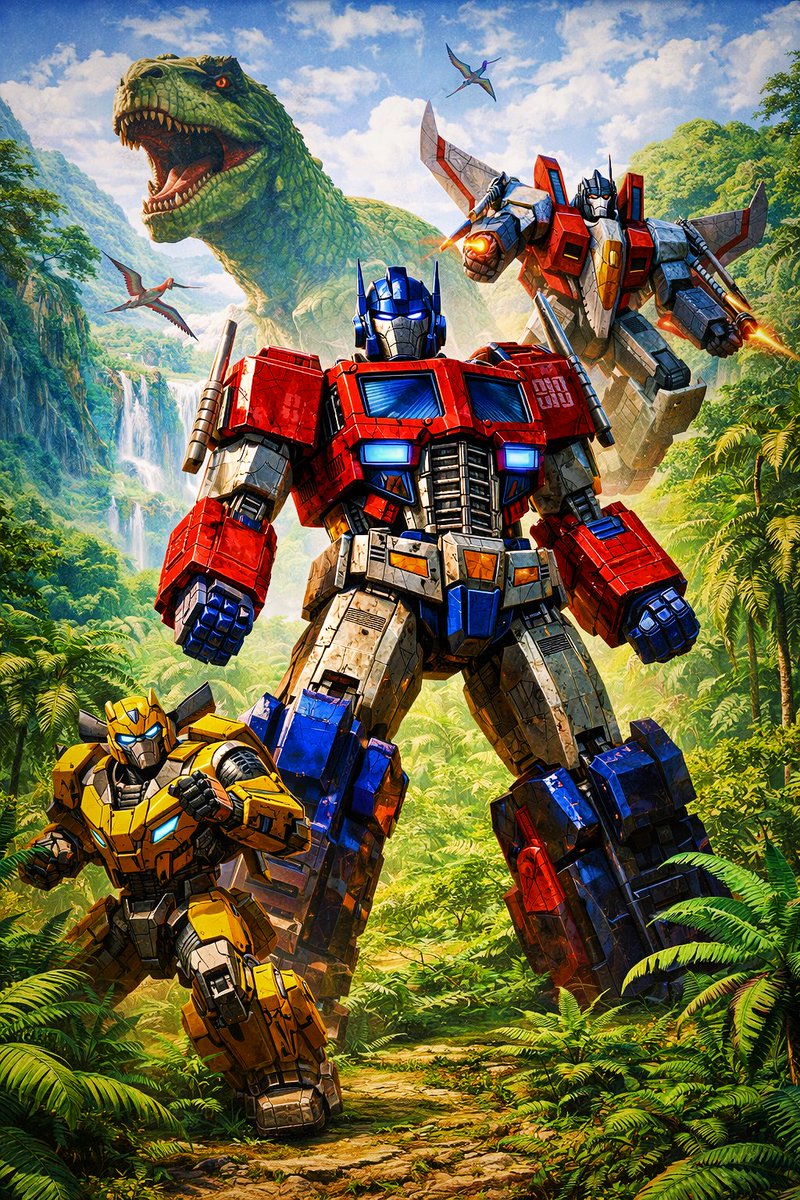 Optimus Prime Video Game Poster Prompt — example output